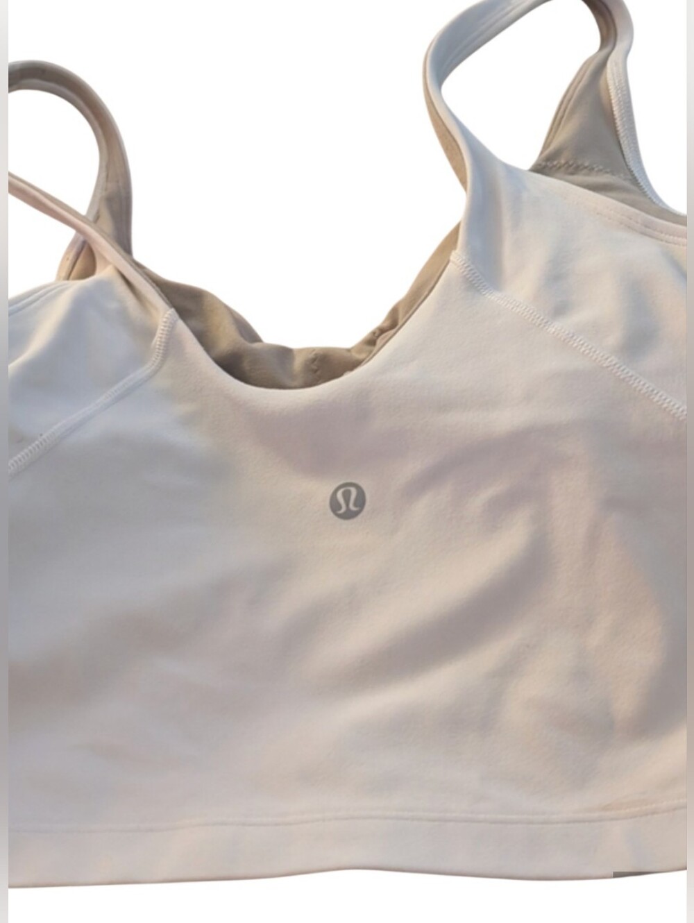 lululemon athletica White Seamless Low-Impact Sports Bralette